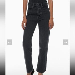 Denim Forum Black Joni high Rise Loose